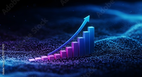 business graph showing growth
