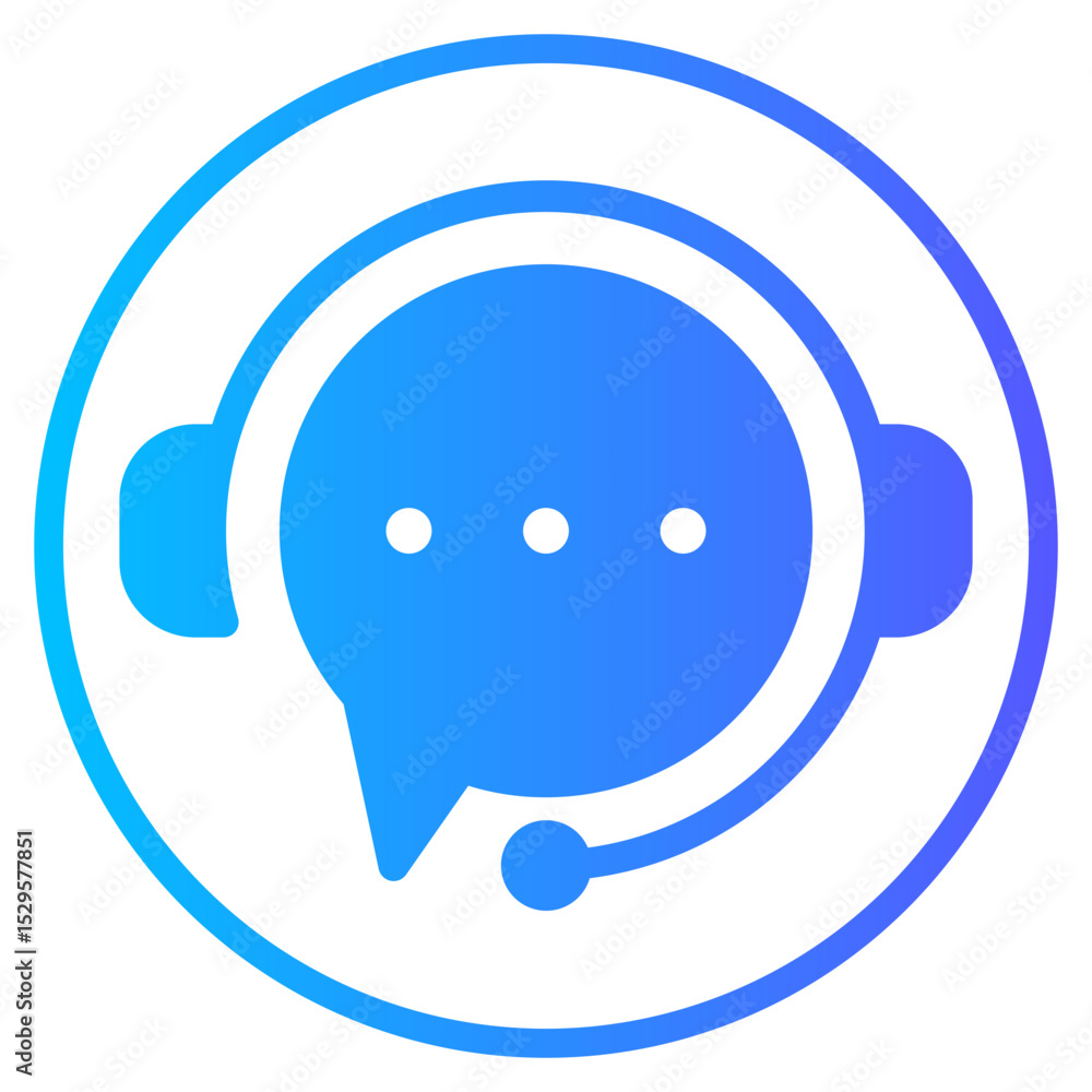 customer service gradient icon customer service gradient icon