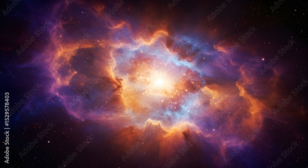 Naklejka premium supernova explosion background