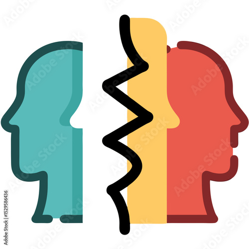 Divided Minds A Visual Representation of Internal Conflict