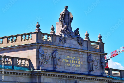 Riksdag Parliament Building  In Stockholm Sweden