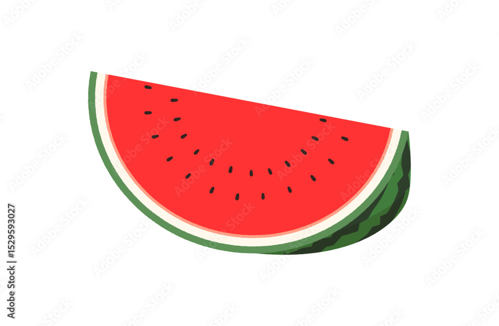 Vector illustration of watermelon. Clipart of a cut watermelon. Vector illustration of watermelon. Clipart of a cut watermelon.