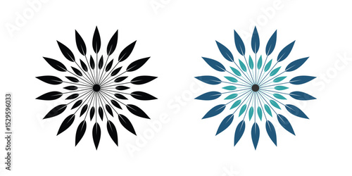 Mandala Floral Geometric Burst Vector Design Intricate Sacred Geometry Art