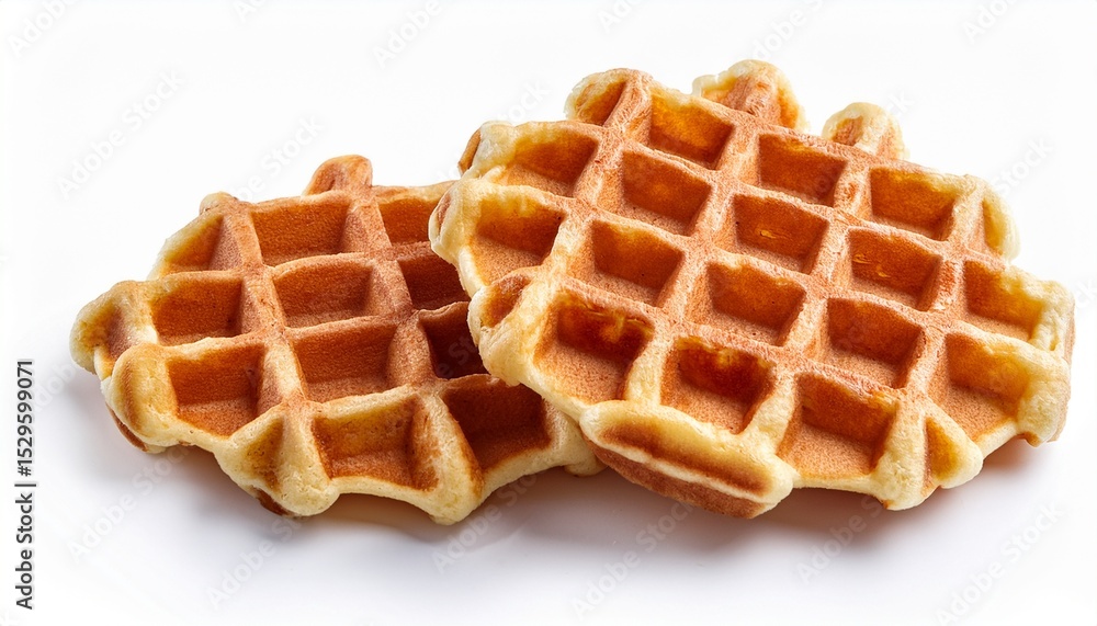 waffles isolated on a white background waffles isolated on a white background