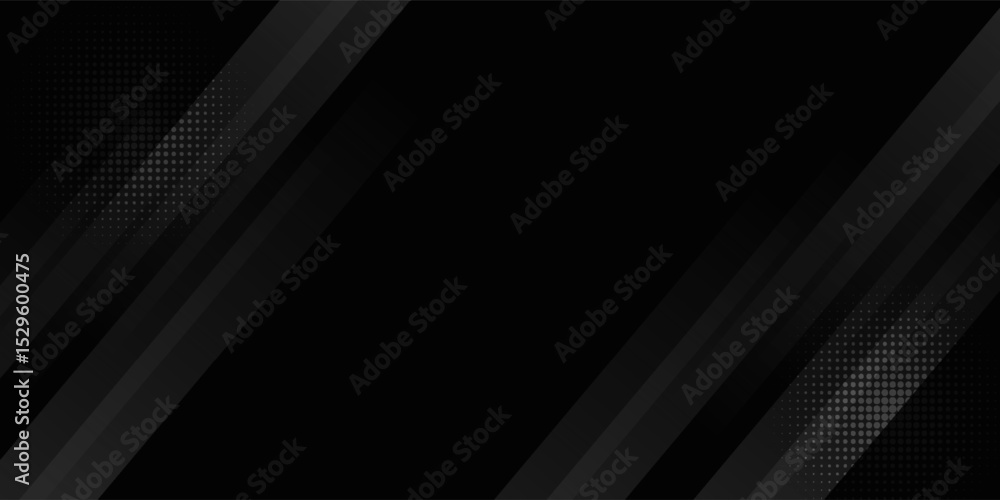 Black abstract background. Elegant dark diagonal shape elements. Modern luxury grey gradient graphic design. Black abstract background. Elegant dark diagonal shape elements. Modern luxury grey gradient graphic design.