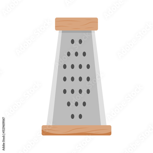 Kitchen tool used for grating cheese and vegetables in home cooking