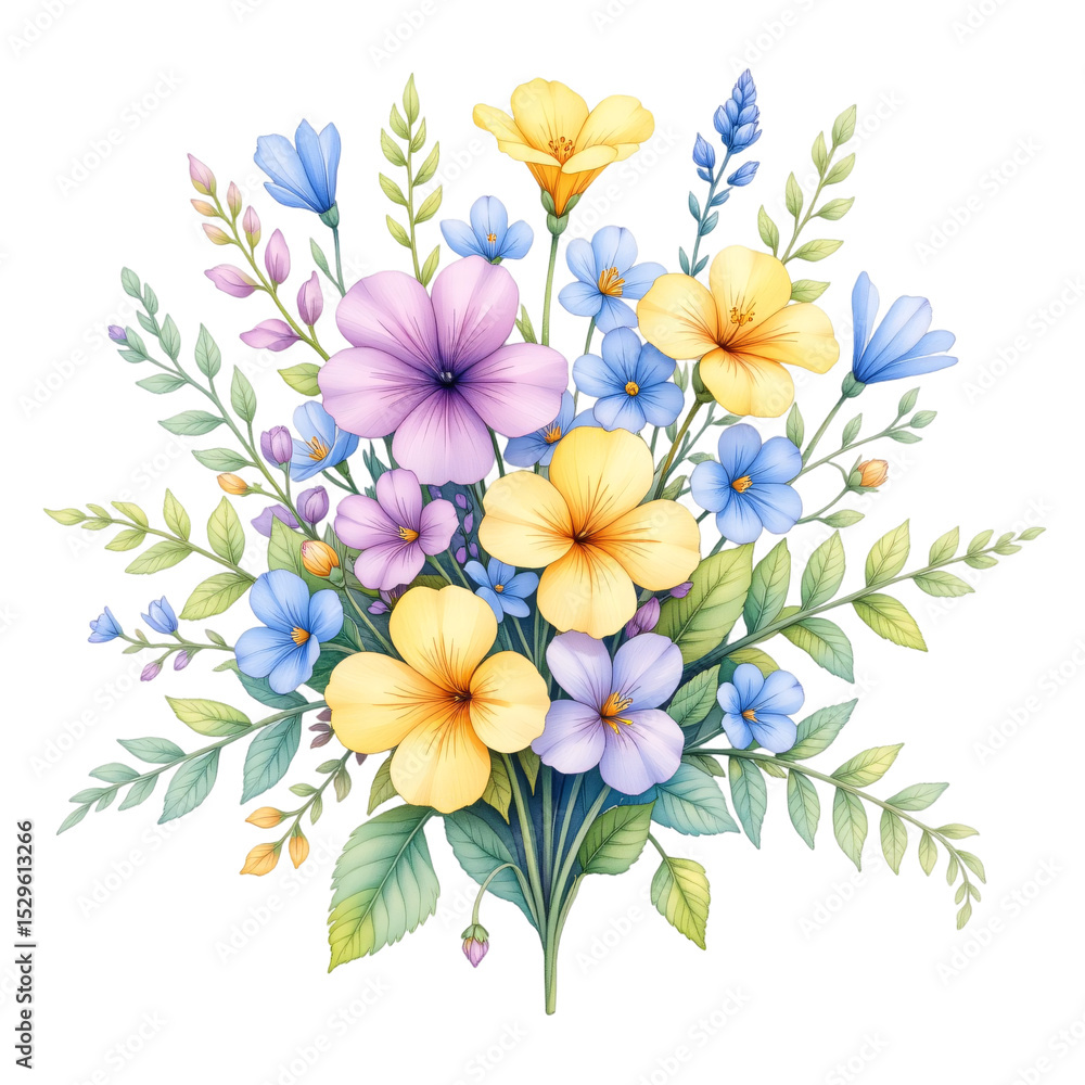 Floral arrangement display botanical garden digital illustration serene atmosphere close-up view beauty in nature Floral arrangement display botanical garden digital illustration serene atmosphere close-up view beauty in nature