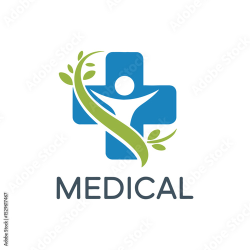 Unique medical logo Modern and minimalist vector and abstract logo