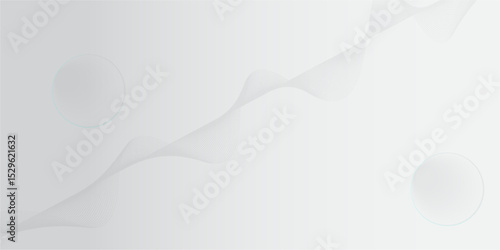 abstract white gradient color background with curve and swirl lines decoration