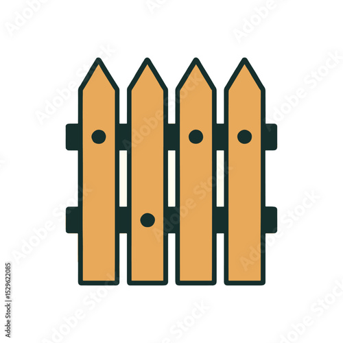 Fence icon. vector illustration	