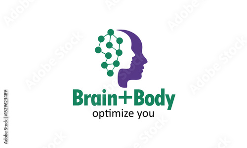 Brain Body Connection Logo Neuroscience, Mental Health, Wellness, Psychology, and Holistic Health Design