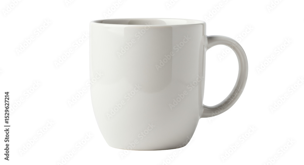 Obraz premium Isolated White Ceramic Mug
