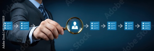 A process of personnel selection is magnified.