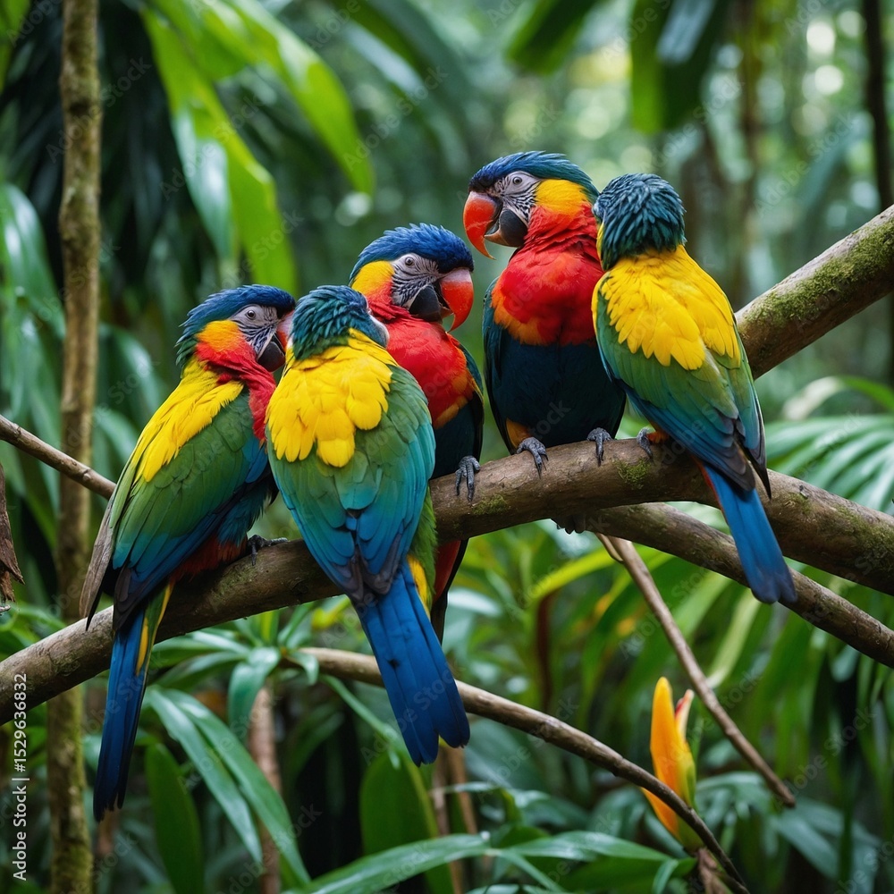 Obraz premium blue and yellow macaw