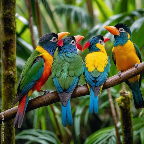blue and yellow macaw in the jungle