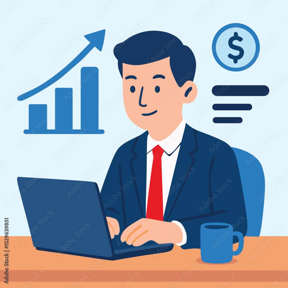 businessman with laptop computer businessman with laptop computer