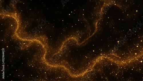 Dark blue outer space with bright, starry galaxies and a deep cosmic nebula light