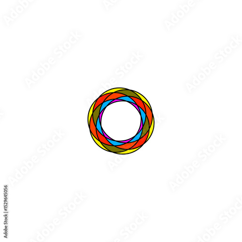 Abstract 3D graphic logo symbol design for a company