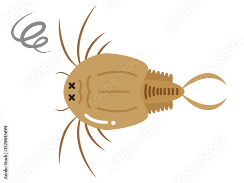 かわいいカブトエビのイラスト素材4