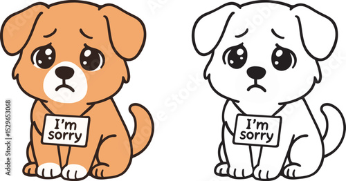 Sad Puppy Cartoon