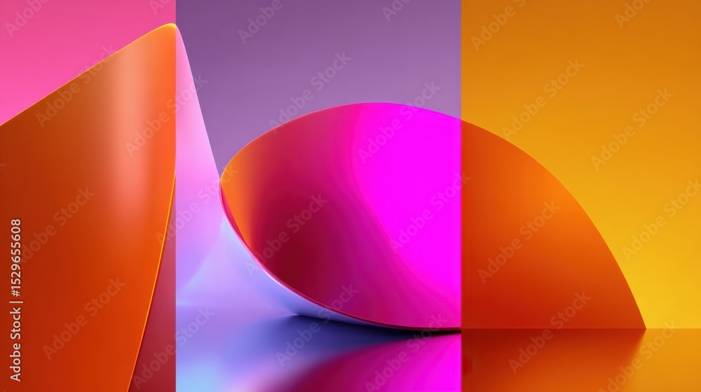 Abstract Geometric Shapes in Pink, Orange, and Purple, Representing Modern Design and Creative Solutions for Branding and Marketing : Generative AI Abstract Geometric Shapes in Pink, Orange, and Purple, Representing Modern Design and Creative Solutions for Branding and Marketing : Generative AI