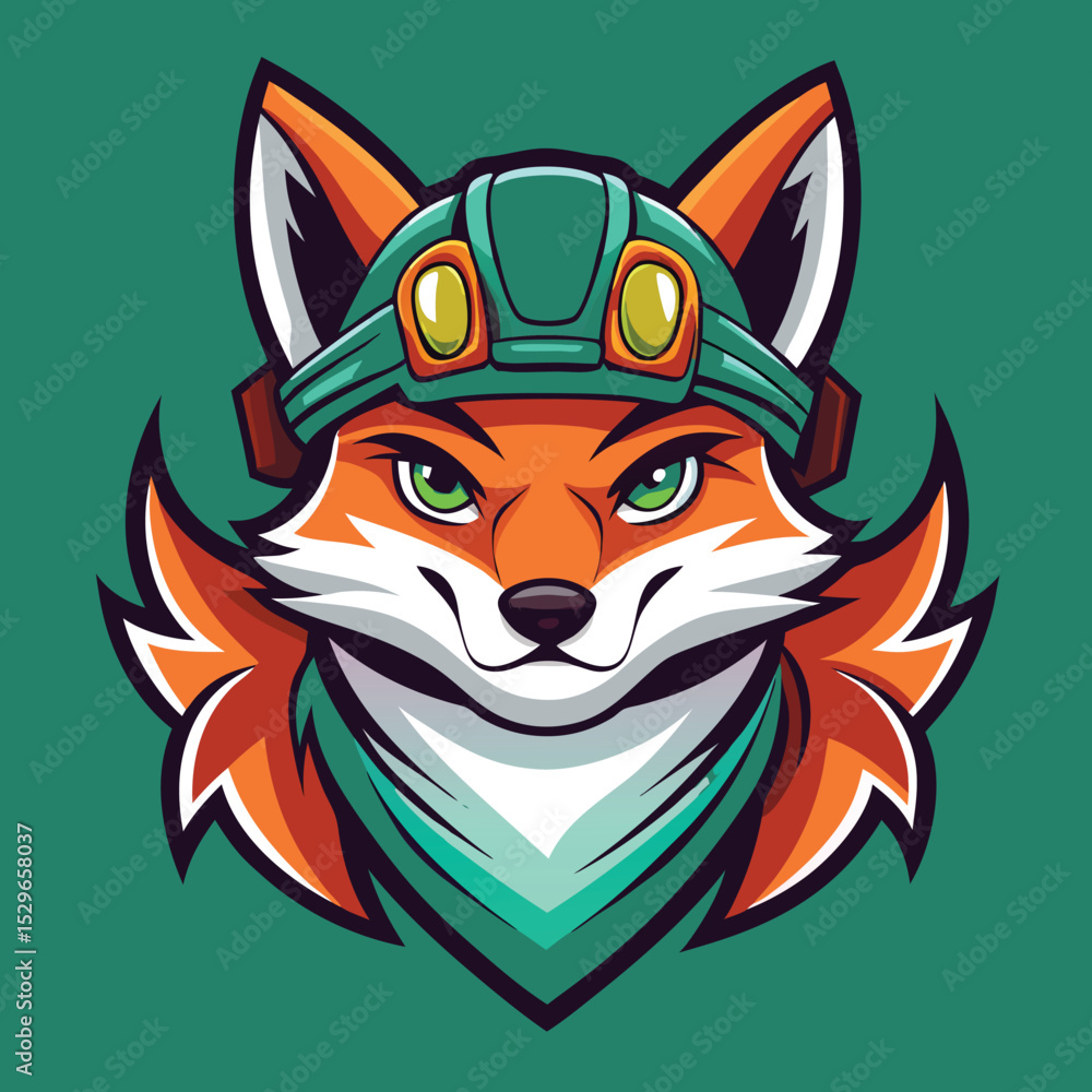 Obraz premium red fox cartoon