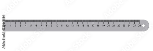 Measuring scale, markup for rulers vector illustration. Various measurement scales with divisions. Measuring tool. Blank measuring scale indicator . Vector Illustration . EPS 10 . 