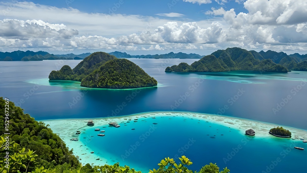 Fototapeta premium lake and mountains