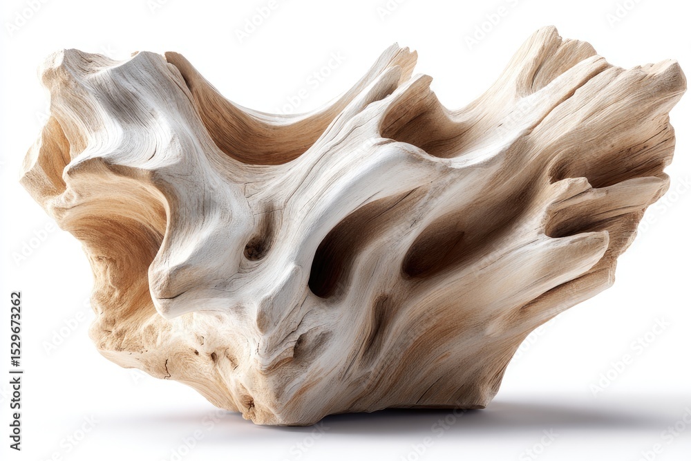 Naklejka premium Intricate, organic driftwood sculpture.