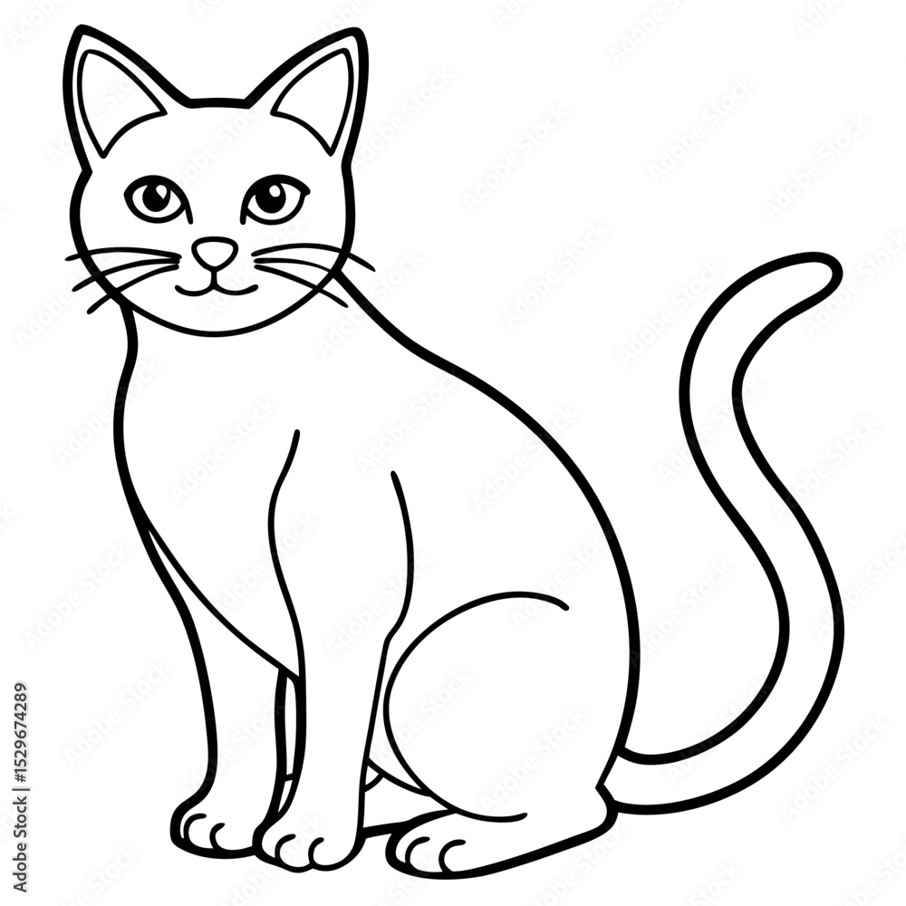 Cats line art vector Cats line art vector
