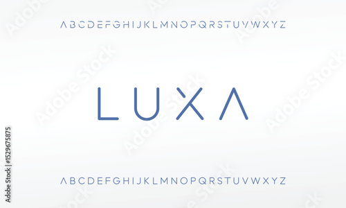 A clean and minimalist sans serif font