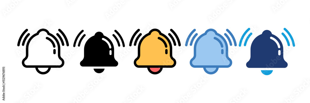 Fototapeta premium Bell Icon Element For Design