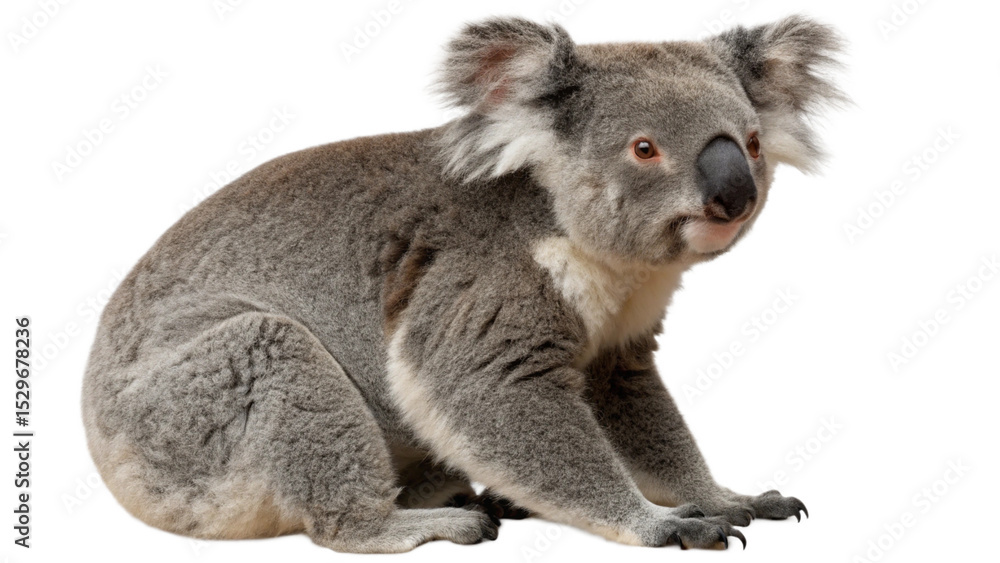 Fototapeta premium Koala, isolated transparent background 