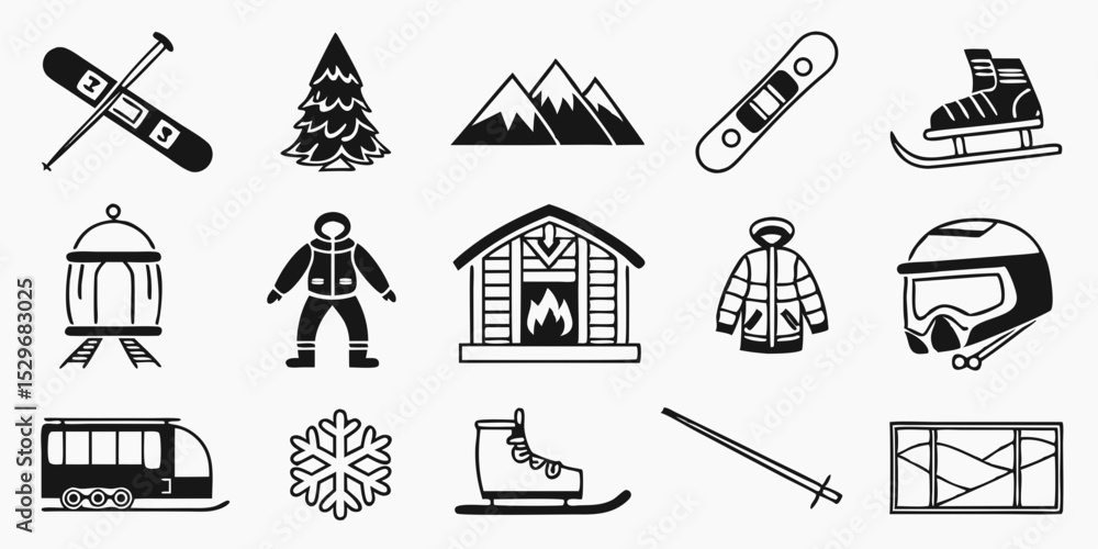 Obraz premium set of vector icons for design