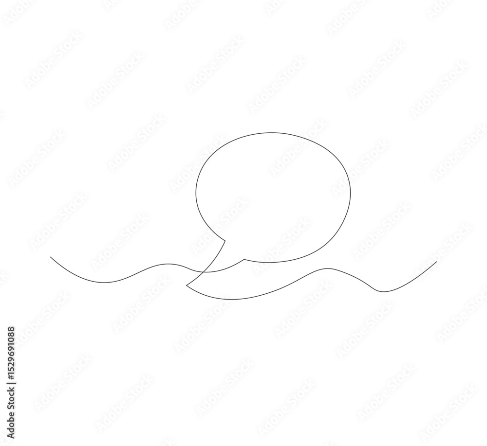 Obraz premium Continuous Line Drawing of Doodle Greeting. vector template