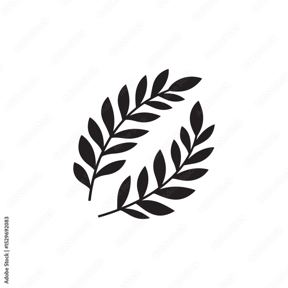 Fototapeta premium abstract tree with flowers silhouette