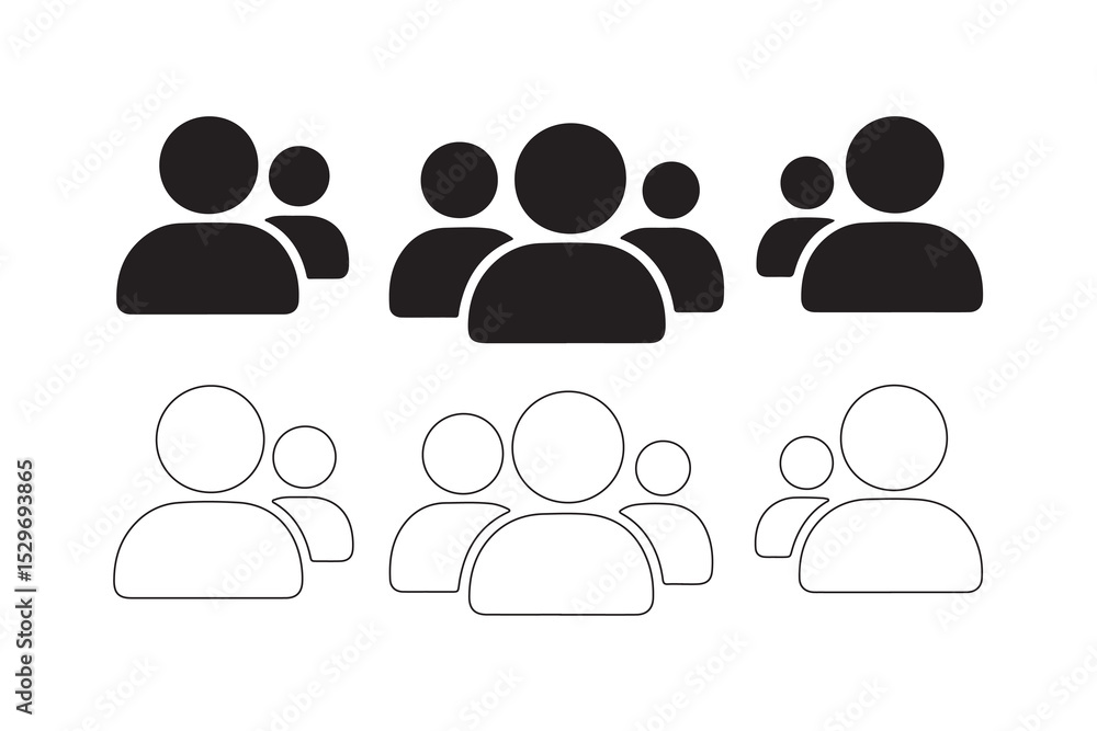social network icon set silhouette social network icon set silhouette
