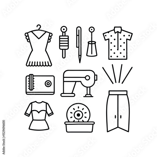 various sewing and tailoring tools