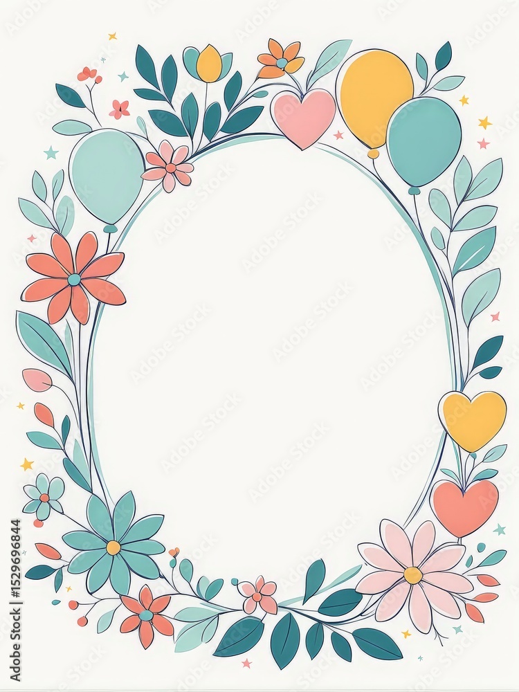 vector floral frame design vector floral frame design