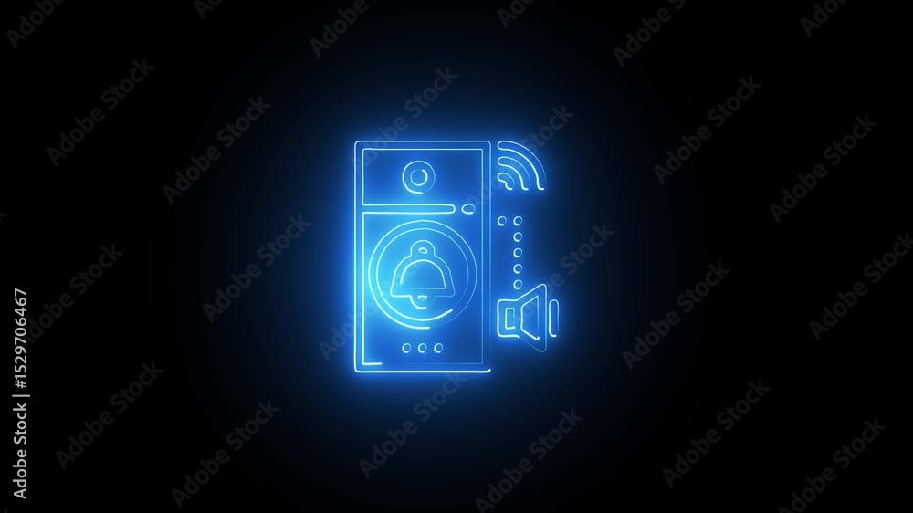 Neon Reminder Bell Illuminated on Black. Neon Bell Notification Badge on Dark Canvas. Cyber Neon Notification Bell with Electric Shine. Neon Reminder Bell Illuminated on Black. Neon Bell Notification Badge on Dark Canvas. Cyber Neon Notification Bell with Electric Shine.