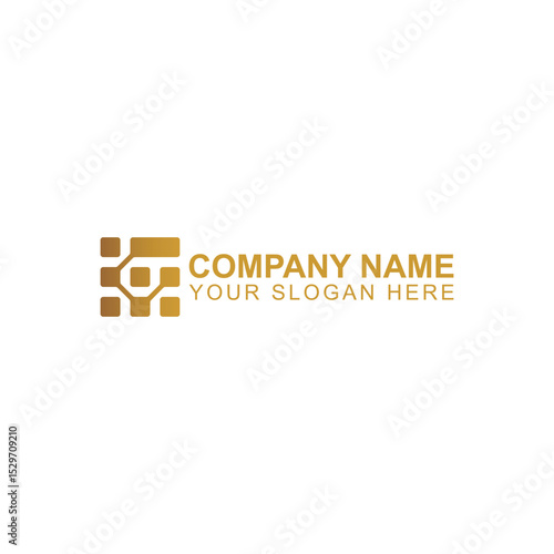 letter c logo design for tecnology or business with creative illustration