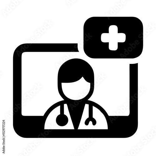 Doctor Conducts Video Call for Patient Consultation From a Virtual Platform