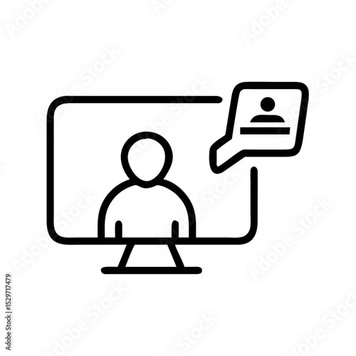 Online Therapy Session Conducted Through a Virtual Platform for Mental Health Support