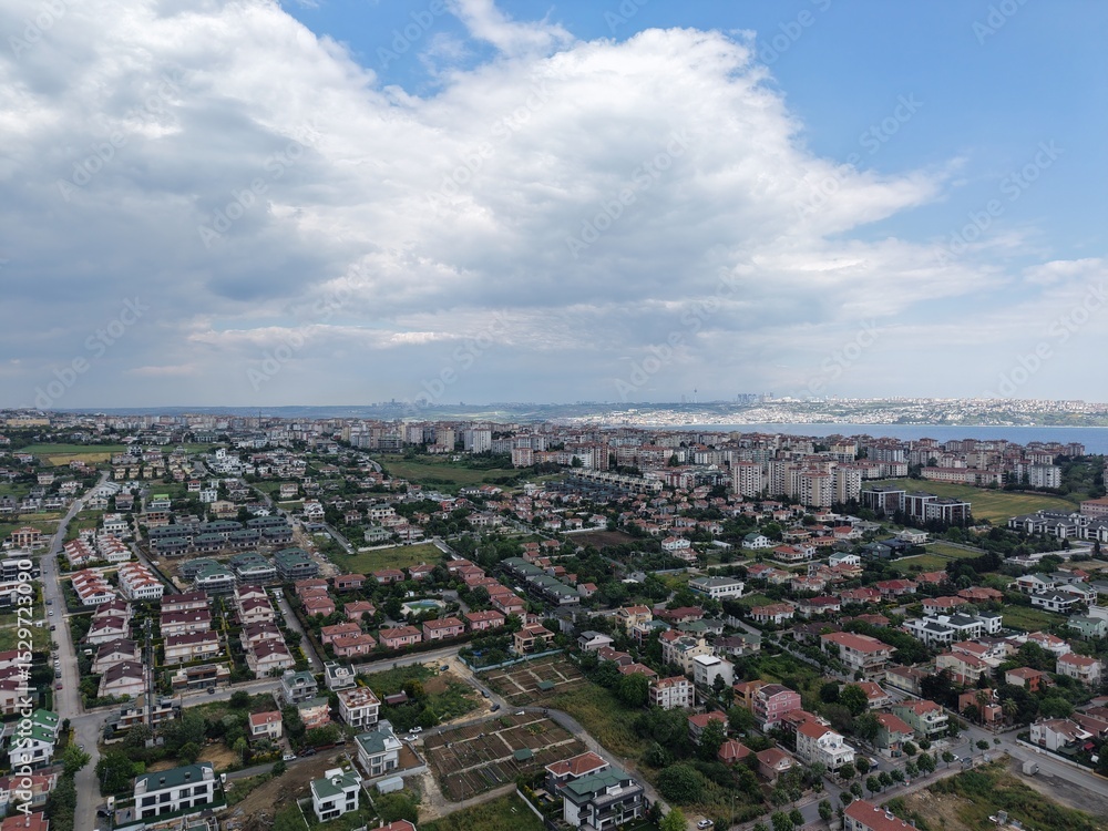 Fototapeta premium Aerial view of the area
