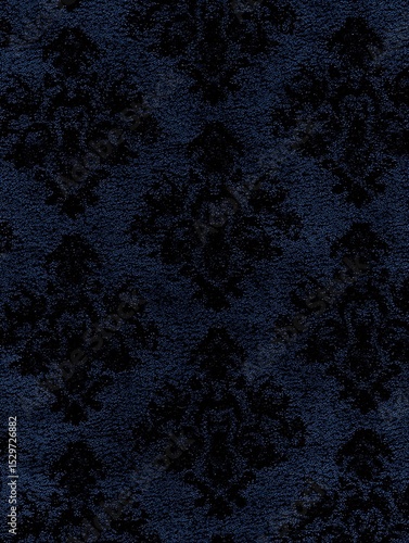Velvet Texture Backdrop with Dark Floral Motifs for Graphic Elements