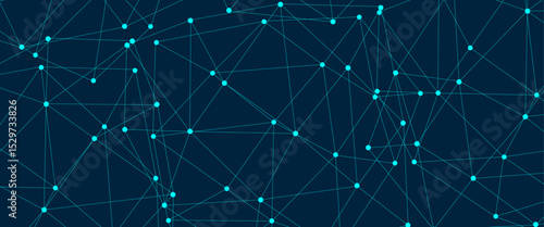 Business network connection on city background. 