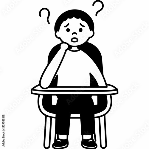 the child does not know how to express his thoughts