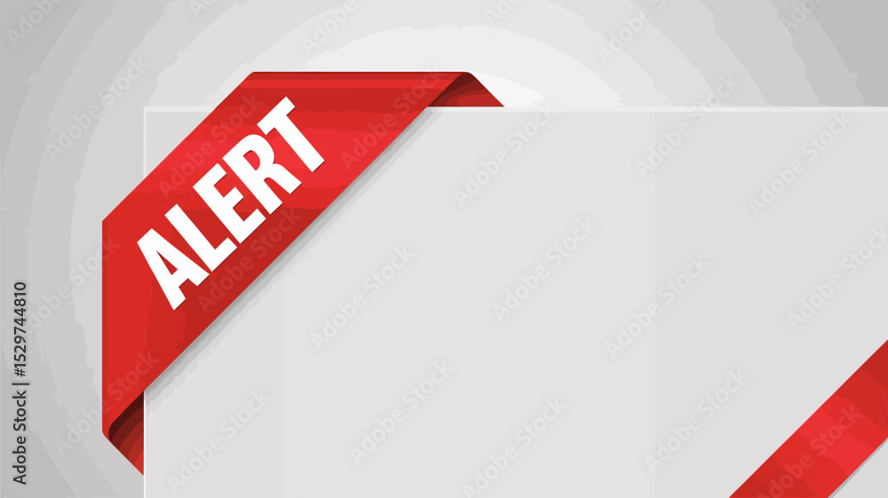Alert ribbon vector corner banner red attention sign warning message graphic design element template mockup 100 editable stock vector illustration Alert ribbon vector corner banner red attention sign warning message graphic design element template mockup 100 editable stock vector illustration