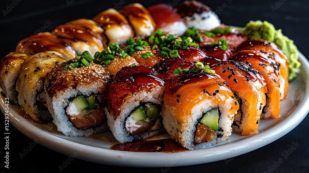 Delicious Sushi Platter: A Culinary Delight Delicious Sushi Platter: A Culinary Delight