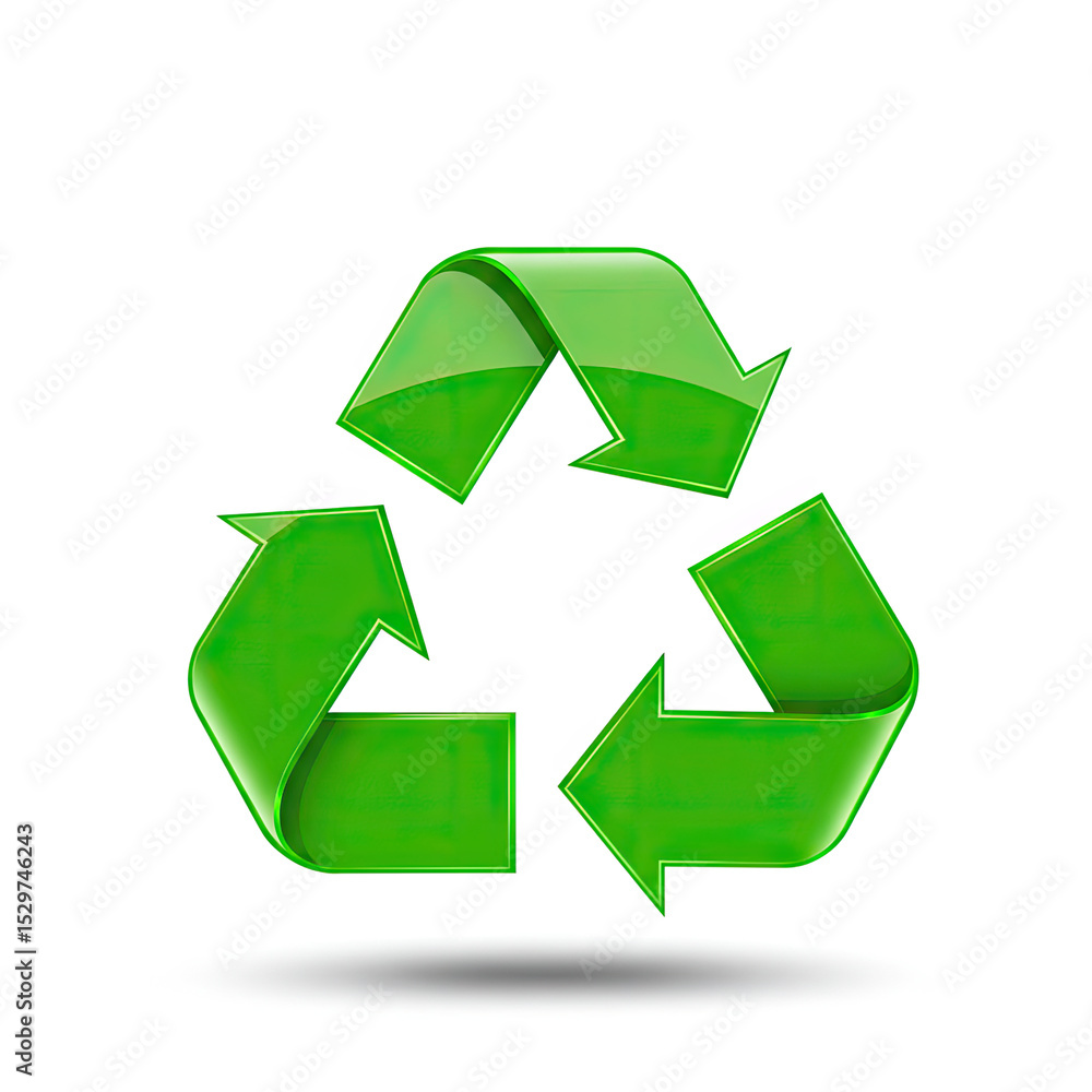 Obraz premium recycle symbol on white background